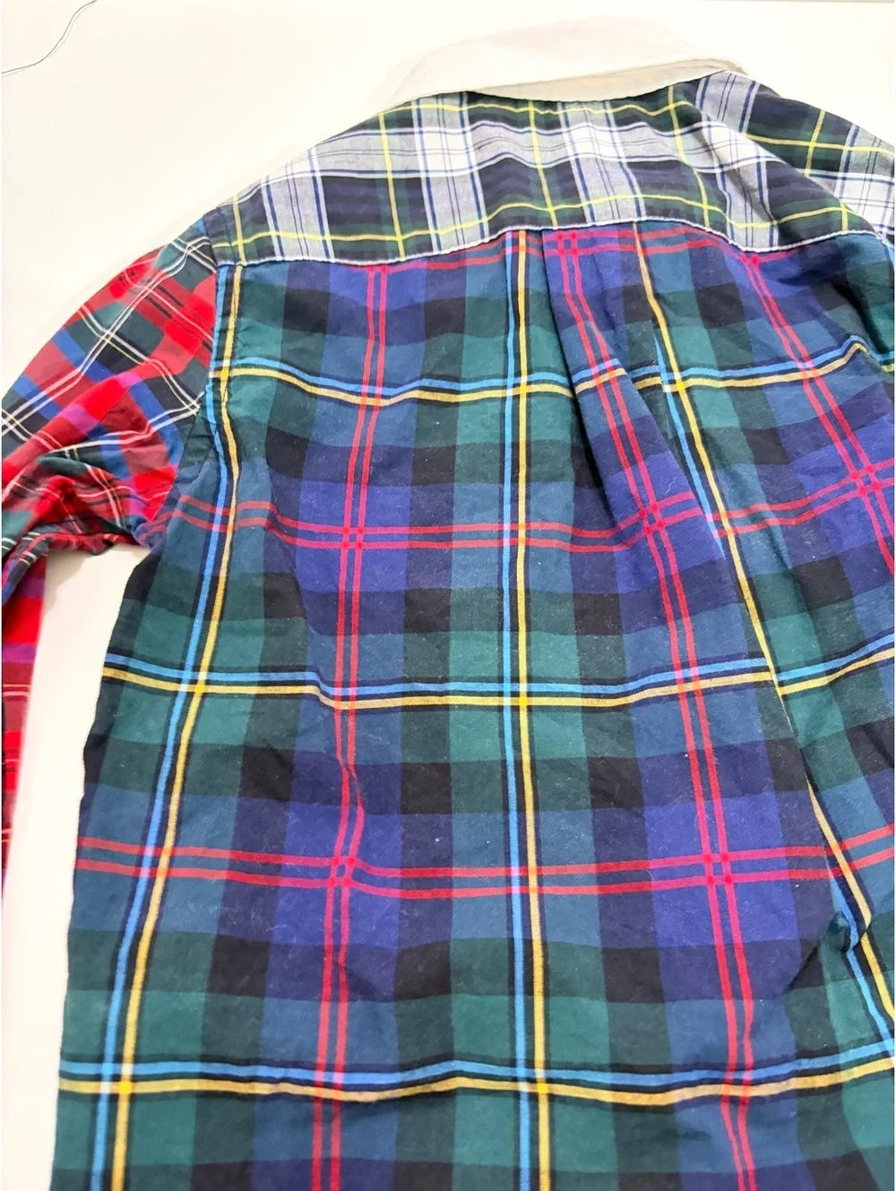 Polo Ralph Lauren Multi Plaid L/S Shirt With White Collar 3T